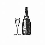 Champagner Sektflasche Flasche Rutsch Jahr Guten sketch template