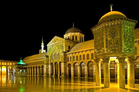 grote moskee  van damascus damascus syrie al  de  eeuw  damascus een van de