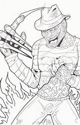 Freddy Coloring Krueger Pages Jason Drawing Halloween Adult Horror Color Colouring Hand Google Printable Voorhees Vs Zoeken Drawings Sheets Scary sketch template