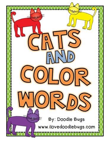 doodle bugs teaching  grade rocks cats  color words unit