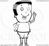 Hello Cartoon Clipart Boy Waving Idea Coloring Friendly Creative Outlined Vector Thoman Cory Royalty Clipartof sketch template