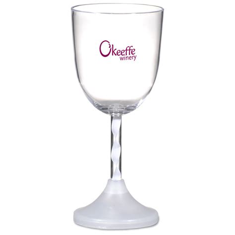 Wine Glass With Light Up Spiral Stem 10 Oz