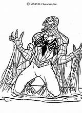 Coloring Spider Man Venom Sheets Pages Spiderman Avengers Printables sketch template