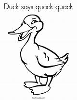 Quack Duck Coloring Says Built California Usa sketch template