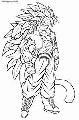 Saiyan Super Coloring Pages Goku Vegeta Getcolorings sketch template