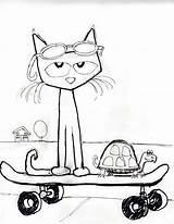 Cat Pete Coloring Pages Coolest Sketch sketch template
