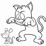 Mouse Cat Coloring Pages Mighty Getcolorings Color Printable Getdrawings Colorings sketch template