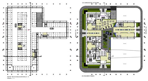 commercial office building layout plan cadbull