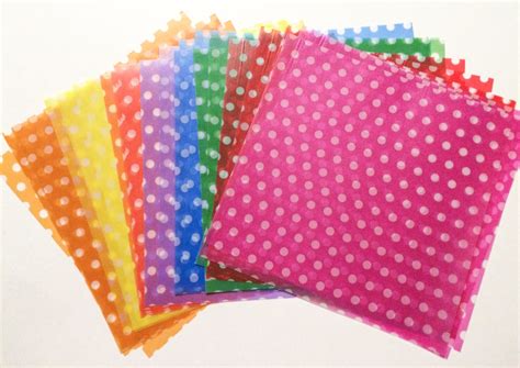 transparent colorful dots origami paper  sheets  awesome etsy