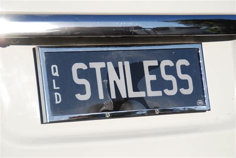 southern stainless stainless steel number plate surrounds image