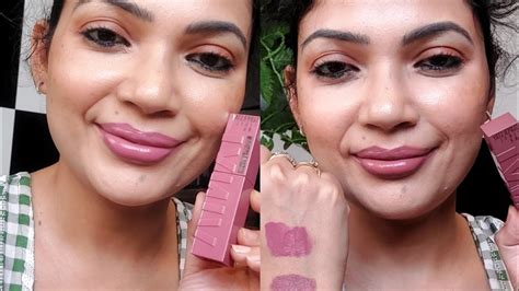 maybelline vinyl ink lipstick review  swatches  witty