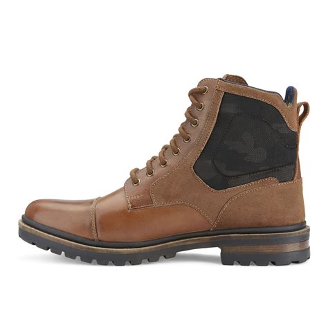 milburn mid top boot tan    holding touch  modern