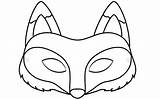 Mask Fox Animal Printable Masks Coloring Template Pages Templates Mr Fantastic Drawing Colouring Face Kids Diy Print Cutouts Clipart Cartoon sketch template