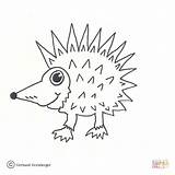 Cute Coloring Hedgehog Pages Animals Nocturnal Supercoloring Gif Printable sketch template
