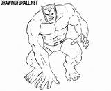 Men Beast Draw Drawing Xmen Drawingforall Step Big sketch template