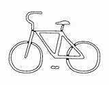 Bike Coloring Basic Coloringcrew sketch template