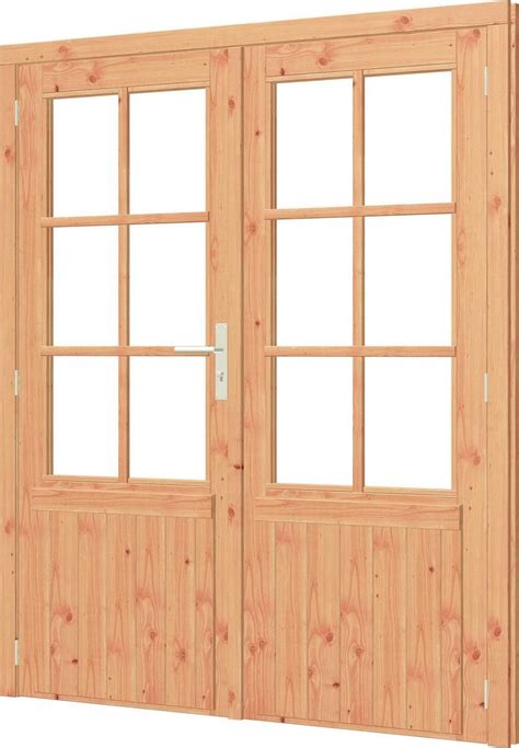trendhout douglas enkele deur linksdraaiend met glas xmm   deur en kozijn