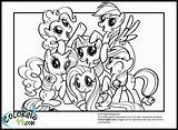 Pony Coloring Little Pages Friendship Mlp Magic Print Mane Color Eg Friends Six Printable Games Book Drawing Twilight Team Sparkle sketch template