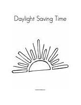 Daylight Saving Time Coloring Change Template sketch template