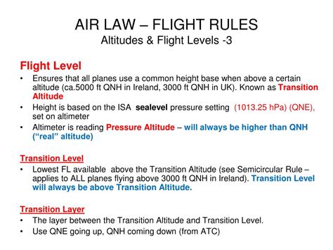 air law flight rules airspace classification  powerpoint  id