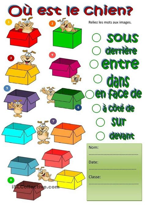 grammaire les prepositions teaching french learn french french