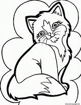 Coloring Kids Kitty Pages Printable Color sketch template