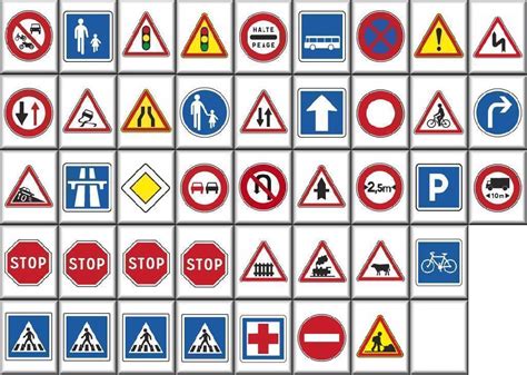 images  printable road signs  symbols printable road