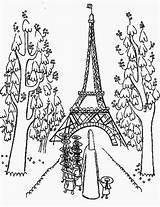 Coloring Tower Paris Pages Eiffel Printable Cathedral Drawing Easy Kids Getcolorings Getdrawings Sheets Girls Color Colorings Articles sketch template