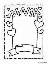 Moederdag Verjaardag Knutselen Moeilijk Fotolijstje Moeders Omnilabo Kids Fotolijstjes Mam Mams Uitprinten Vaderdag Dag Regalos Cadeaus Tekenen Downloaden Stap Kaarten sketch template