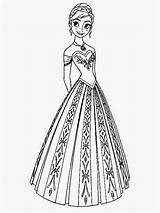 Anna Frozen Coloring Pages Printable Princess sketch template