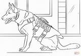 Coloring Dog Police Pages Printable Book sketch template