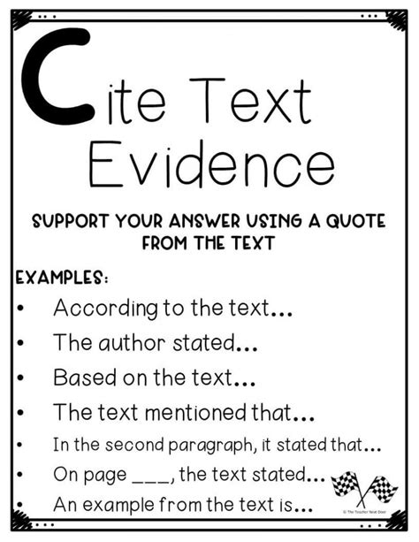 citing textual evidence worksheet text evidence worksheet  grade