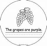 Grapes Enchantedlearning Colors Purple Book Readers Early Color Site Books sketch template