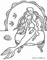 Coloring Mermaid Dolphin Pages Castle Color Her Print Getcolorings Printable Hellokids sketch template