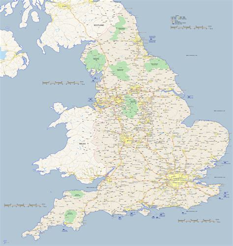 large map  england    pixels    size