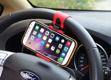 universal car steering wheel mount holder  mobile phone  pple iphone
