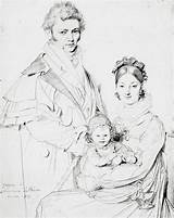 Alexandre Peinture Portraits Family 1819 Ingres Française 19ème Siècle Du Jean sketch template