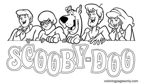 scooby doo scary ghost coloring pages
