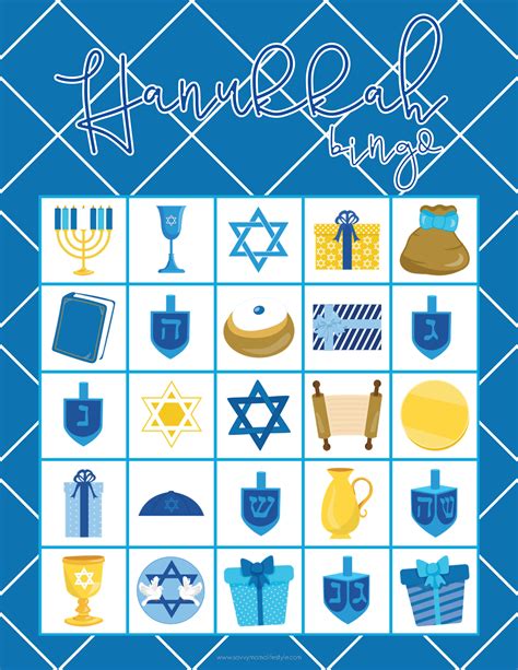 printable hanukkah coloring pages bingo game cards