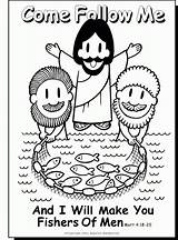 Fishers Men Bible Sunday School Coloring Pages Jesus Kids Story Preschool Lessons Crafts Activities Choose Poster Gif Verse Board sketch template