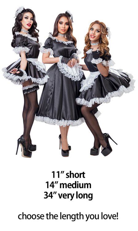 red satin french maid [sat100 redmaid] 102 22 birchplace fashion