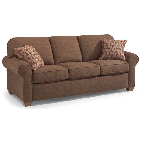 flexsteel thornton stationary upholstered sofa wayside furniture sofas