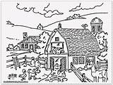 Coloring Pages Kids Farmyard Farm Popular Animal sketch template