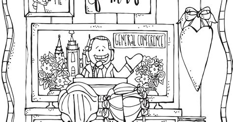 melonheadz lds illustrating lds general conference coloring page