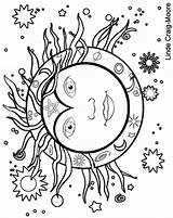 Adults Midsummer Mandalas Pagan Wiccan Moon Pinturas Azcoloring sketch template