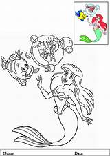 Ariel Coloring Pages Colorat Mermaid Desene Planse Princess sketch template