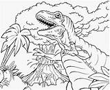 Volcano Coloring Pages Dinosaur Drawing Printable Kids Color Sheet Dinosaurs Dino Line King Rex Prehistoric Head Sheets Eruption Book Jungle sketch template