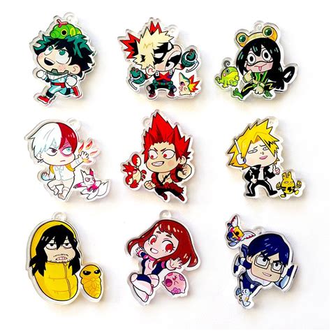 Bnha Charms My Hero Academia Costume Cute Pins Anime