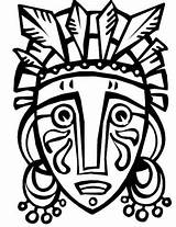 Mascaras Createncraft Masken Prills Africana Africanas Clipartbest Aborigenes Indigenas Precolombinos Mache Símbolos Indigena Clipartmag Webstockreview Mayas Indios Karneval sketch template
