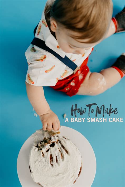 baby smash cake  simple st birthday party sweetphi